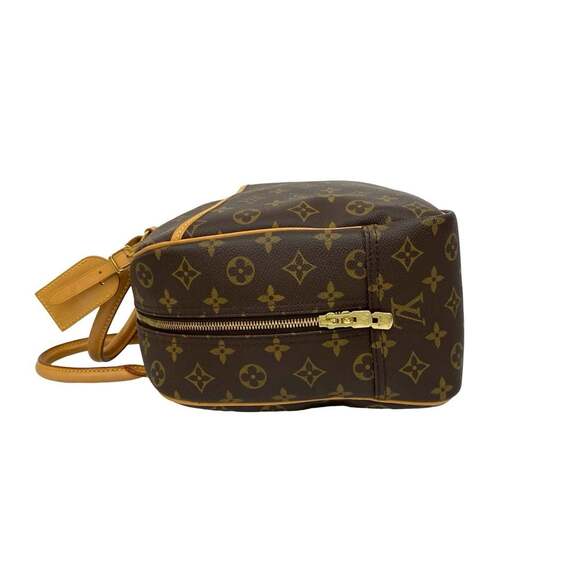 LOUIS VUITTON Authentic Brown Monogram Leather Deauville Boston Bag - Picture 5 of 10